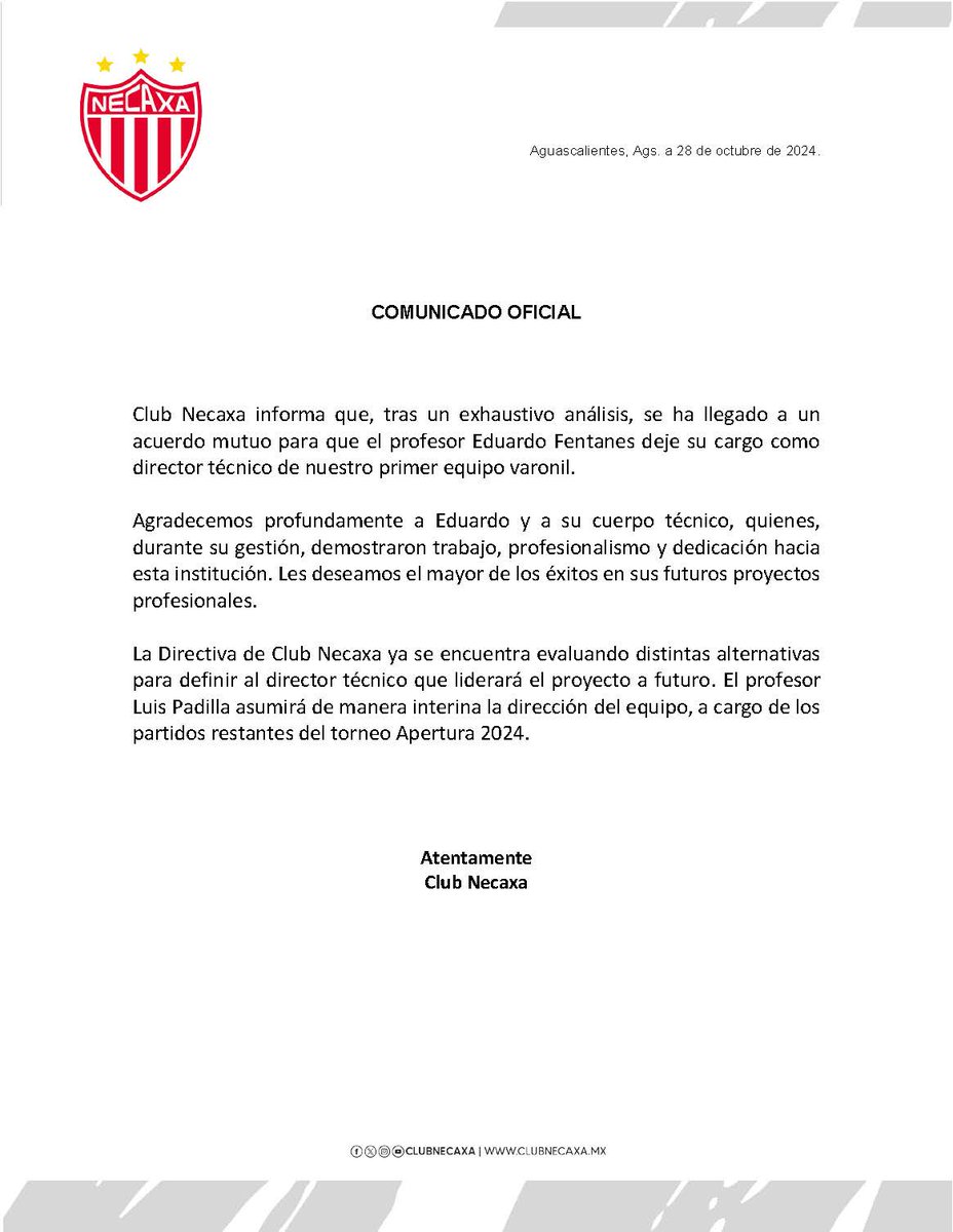 Club Necaxa tweet media