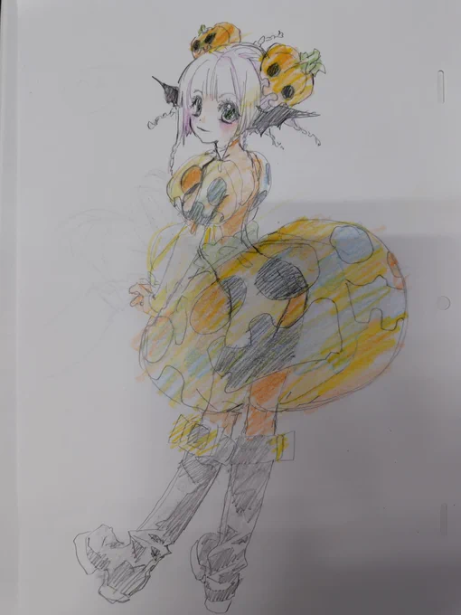 ハロウィンらくがきアナログ 