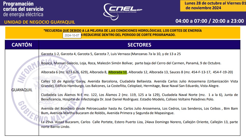 pituka_giuly's tweet photo. @CNEL_EP @Presidencia_Ec porque personal de CNEL esta manejando un horario extraoficial diferente al que esta publicado en linea??línea??? https://t.co/3AiKdJ8jDb