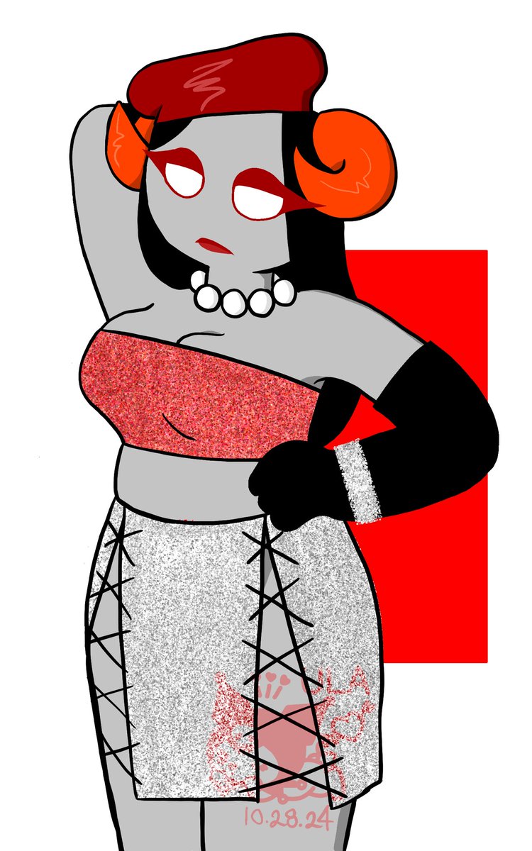 fuzziwormz's tweet photo. damara in this look 4 a friend in exchange for a game :3 

#homestuck https://t.co/Q0zCF38EBs
