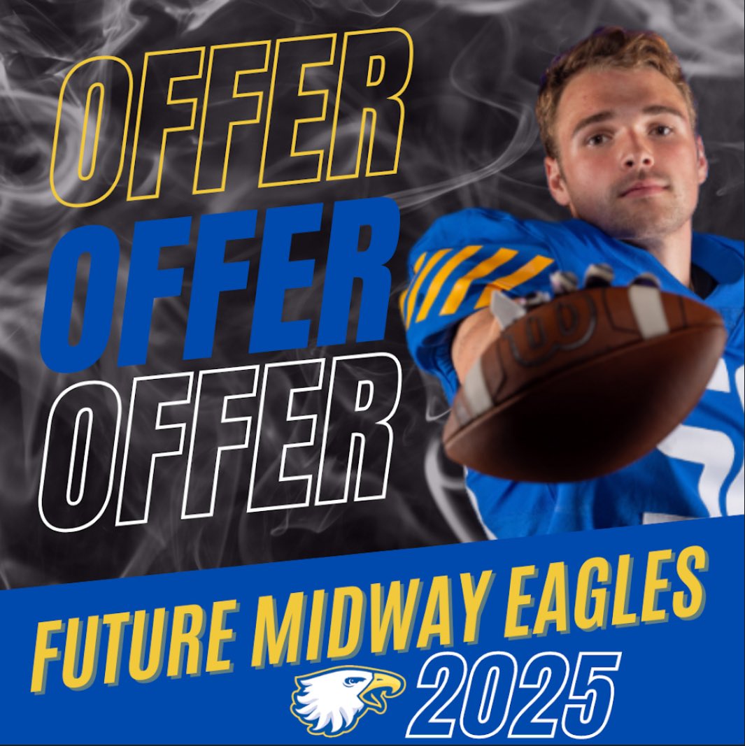 I’m blessed to receive my first offer from midway @ekern2