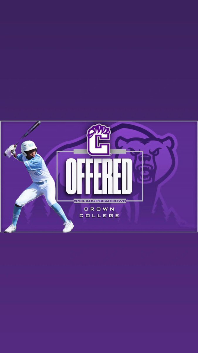 #AGTG After a great conversation with
Coach Camp, l am blessed to receive an offer to Crown College.