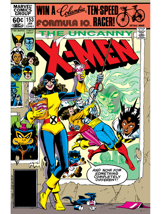 Uncanny X-Men #153 cover dated January 1982.