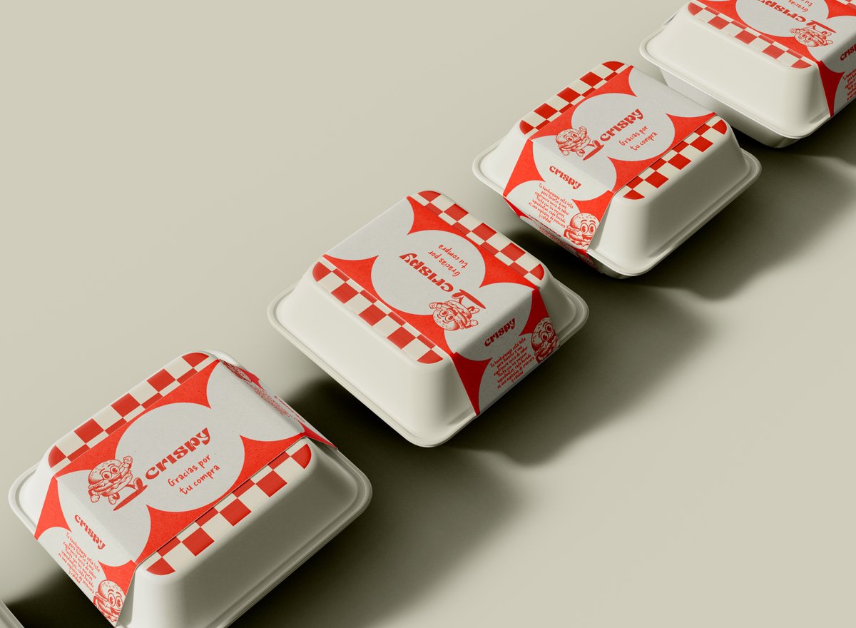 studio_54design's tweet photo. ✨ Hicimos un rediseño para @crispys.ve como práctica y estamos fascinados con el resultado. 😍 ¡Incluso creamos un personaje llamado Crispy! 🍔 ¿Qué opinan de nuestra propuesta? 🤔 ¡Esperamos que a los chicos de Crispys les encante y se animen a comprar la idea🤣 https://t.co/6zQ4mvCddG