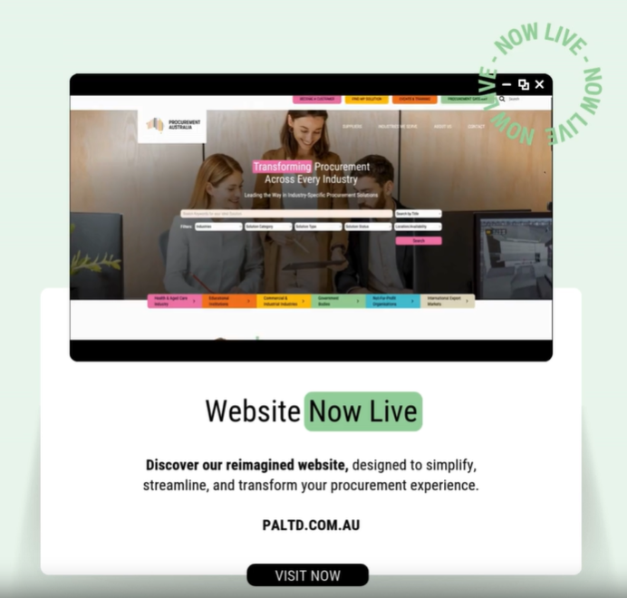 ProcurementAust's tweet photo. 🌟Exciting News!🌟We’re thrilled to announce that our brand-new website is officially LIVE!

🌐Visit https://t.co/EBqf75DS48 now to explore the future of procurement and experience a seamless journey that’s built for you.

#NewWebsiteLaunch #ProcurementSolutions https://t.co/OtTDP2SeYb