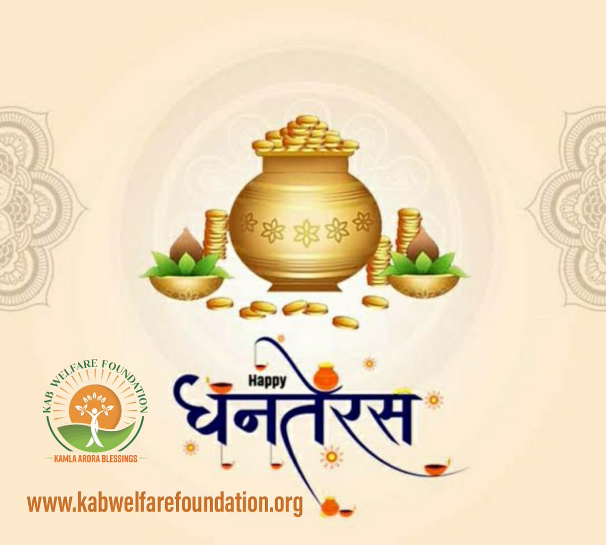May this "DHANTERAS" bring you abundance, health, wealth &amp; happiness. Let’s light up our lives with kindness and compassion, uplifting those in need. 
Happy Dhanteras! 🌟✨
🌐 kabwelfarefoundation.org  

#Dhanteras #KABWelfareFoundation #MrSmiley #BlessedBhawna  #FestivalOfLights