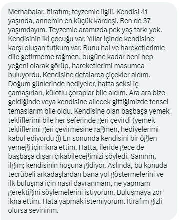 itirafet80's tweet photo. Teyze anne yarısıdır yapmayın gençler. #itiraf #itirafet #itirafediyorum #istanbulitiraf #ankaraitiraf #izmiritiraf #istanbulpartner https://t.co/JRcftqDsXL