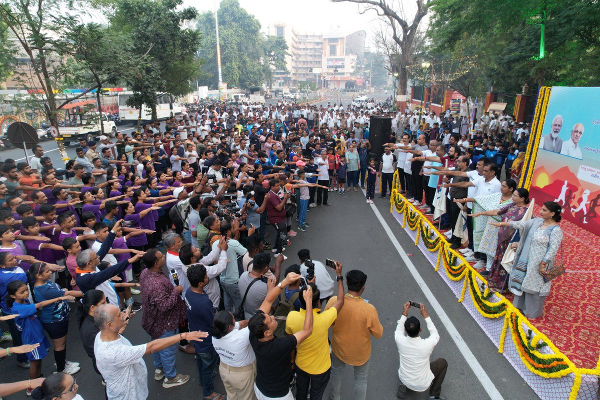 sanghaviharsh's tweet image. #RunForUnity #Vadodara