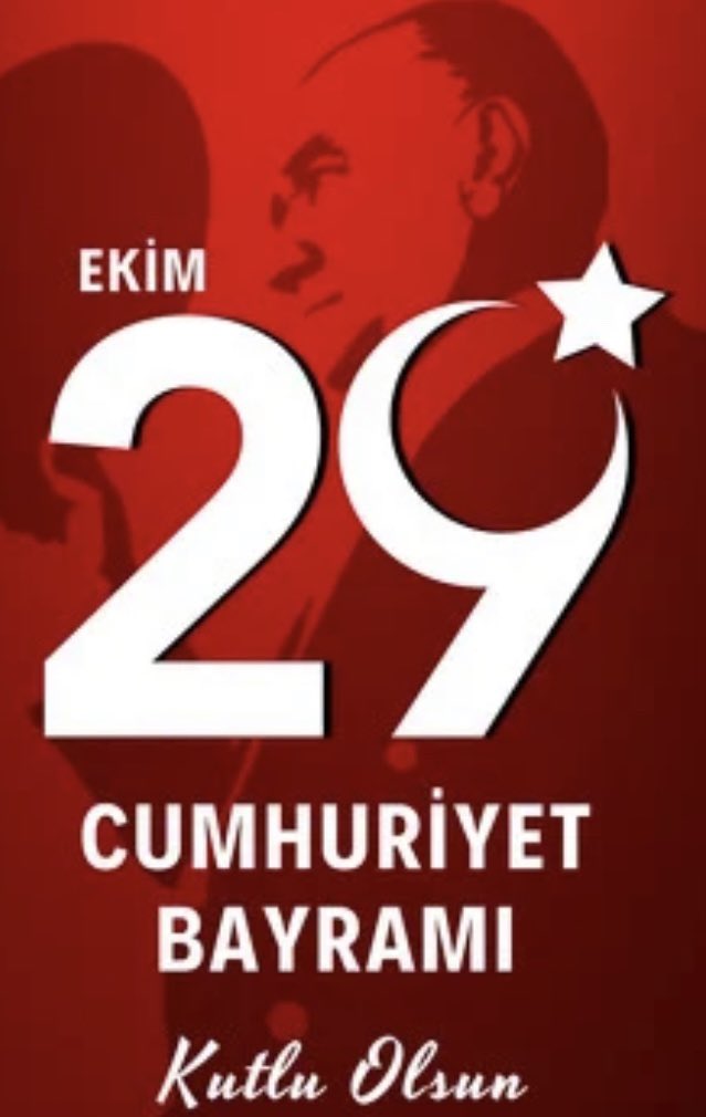 Cumhuriyetimizi bizlere armağan eden, başta Gazi Mustafa Kemal Atatürk olmak üzere vatan toprağı uğruna mücadele eden gazilerimizi minnetle yad ediyor, şehitlerimizi rahmetle anıyorum.
🇹🇷29 Ekim Cumhuriyet Bayramı’mız kutlu olsun.🇹🇷