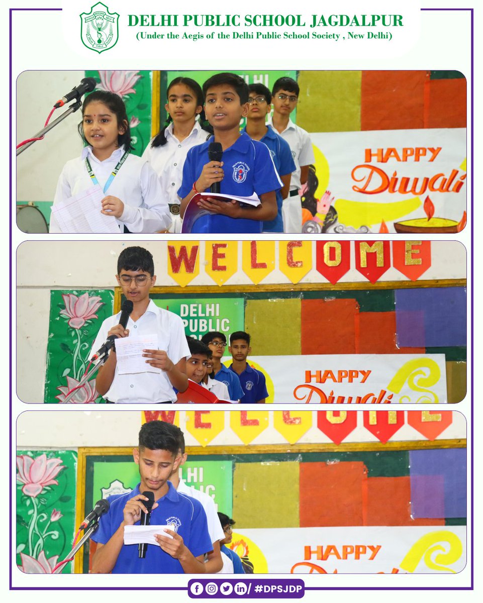 DpsJdp's tweet photo. 🌟✨ Our special Diwali assembly was a vibrant celebration filled with dance and drama performances! Students showcased their talents, spreading joy and the true spirit of the festival. Here’s to lighting up our hearts and homes! #DiwaliCelebration #CulturalSpirit #DPSJagdalpur https://t.co/SNnecpGGmH