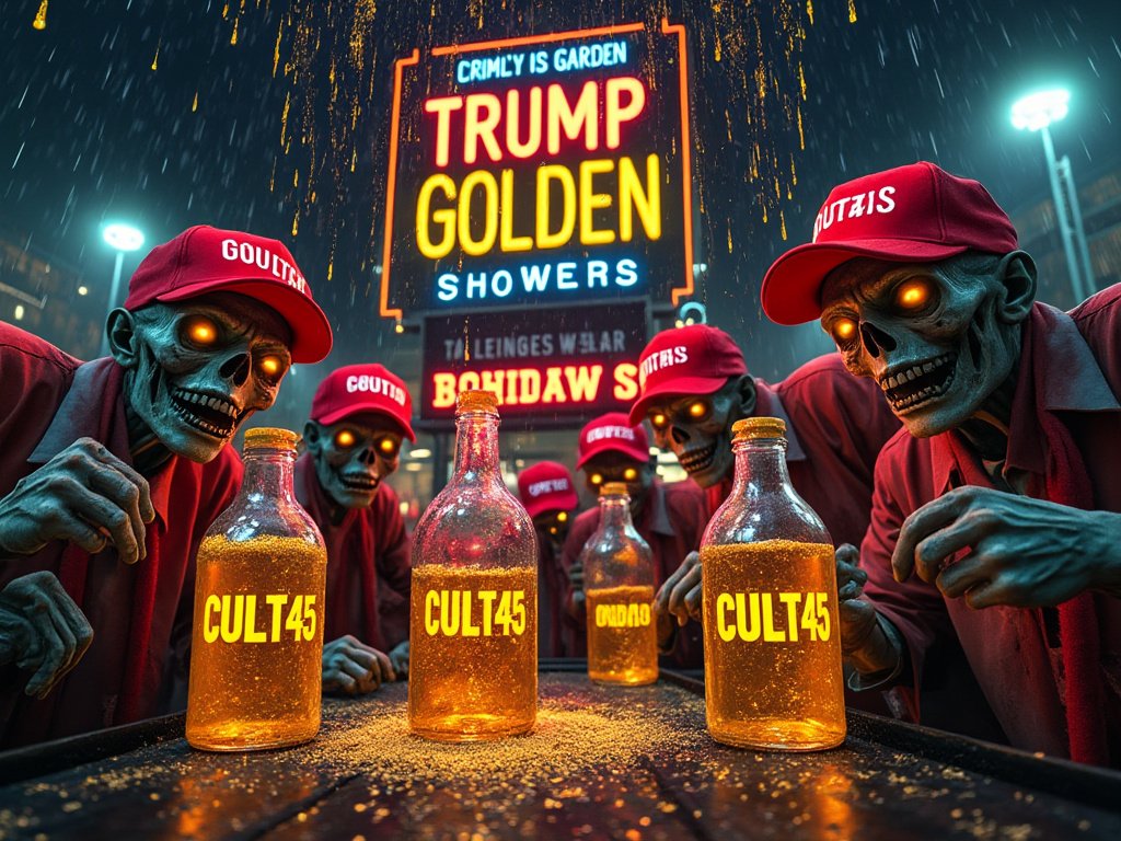 Brian_3000's tweet photo. Oh Trump made them piss in bottles did he? If they hd just either bought CULT45 DJT Urine, or summoned the TRUMP GOLDEN SHOWER CLOUD they could have been saved! Enjoy! #cult45 #TrumpTruths #MAGADrama #SecretHate #FakeSupport #BehindTheScenes #NotMyMAGA #TrumpConfessions #MAGAWhispers #PoliticalTea #UnmaskingTrump #HateInDisguise #MAGARealityCheck #TrumpVsMAGA #InsideTheMAGA #TruthAboutTrump #MAGAExposed #HiddenFeelings #TrumpUnplugged #MAGAConspiracy #WatchWhatHeSays #NotSoMAGA #PoliticalHypocrisy #MAGAUnraveled #TrumpAndMAGA #TheRealTrump #MAGARevealed #DishingTheDirt #TrumpTakes #MAGAUndercover #TheOtherSideOfTrump #MAGAInsights