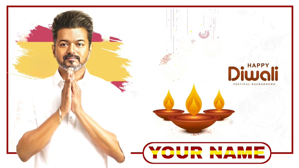 OpenTalkMediaa's tweet photo. உங்கள் பெயரில்  தமிழக வெற்றி கழகத்தின்  சார்பில் தீபாவளிக்கு வாழ்த்துக்களை கூறியிடுங்கள்!!

Desgin For TODAY ONLY 🔜

1.RT &amp; LIKE 
2.FOLLOW @OpenTalkMediaa
3.TAG UR 2 TVK FRIENDS
4.THEN COMMENT WITH UR NAME 

#TVKVijay
Only Desgin For Rules Followers 🫶🙏 https://t.co/5cLOgPzJ5t