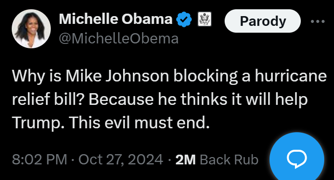 FaithRubPol's tweet photo. Michelle Obama SLAMS Mike Johnson &amp; Trump 🔥 https://t.co/yNNm7femdP
