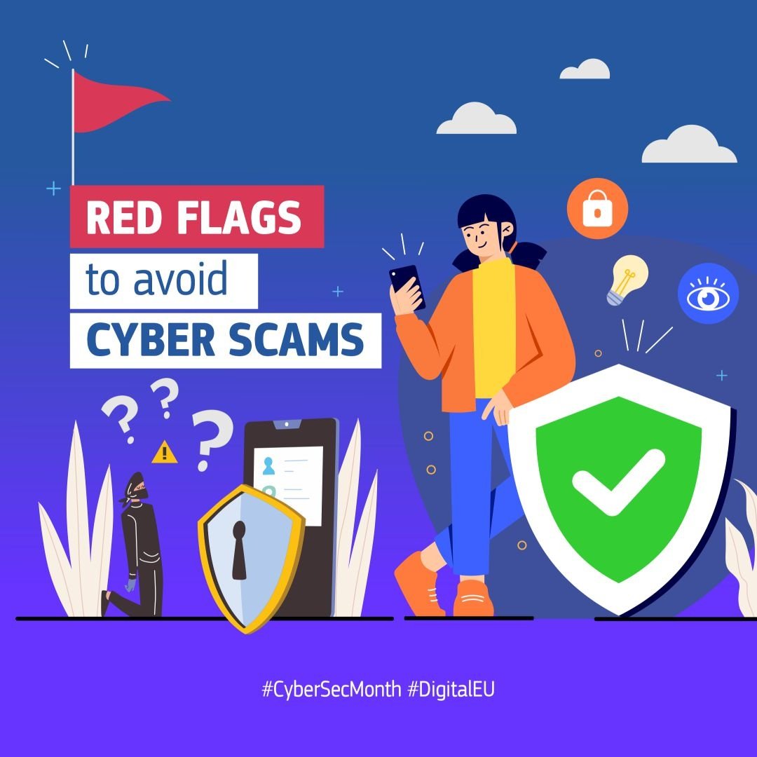 ❌ Congratulations!!!! You won 10 000💶!!! 
❌ Mom, it's my new number. Can you send me some money? 🥹
❌ Urgent! To save your account from being hacked click on this link in the next 5 minutes...🔥

What could go wrong? 🤨

Think before you click! 👉cybersecuritymonth.eu