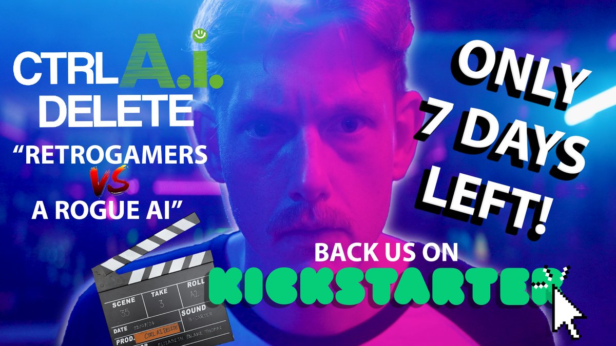 'It’s the final countdown!' We’re SO close to our goal! 🚀🎬 Some rewards are SOLD OUT - grab your spot in the credits, a role in the film, or exclusive merch while you can: kickstarter.com/projects/ctrla…