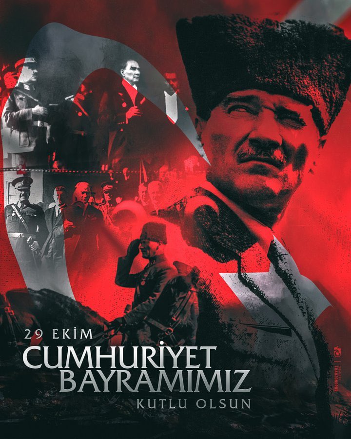 Birlik olmak varsa tek bayrak altında sımsıkı, vatanın her köşesinde.
İşte o zaman Cumhuriyet var.
Cumhuriyetimizin 101.yılı kutlu olsun...
NE MUTLU TÜRKÜM DİYENE!

#29Ekim1923
#Atatürk
#cumhuriyet
#türkiye
#vatan
#29EkimCumhuriyetBayramı