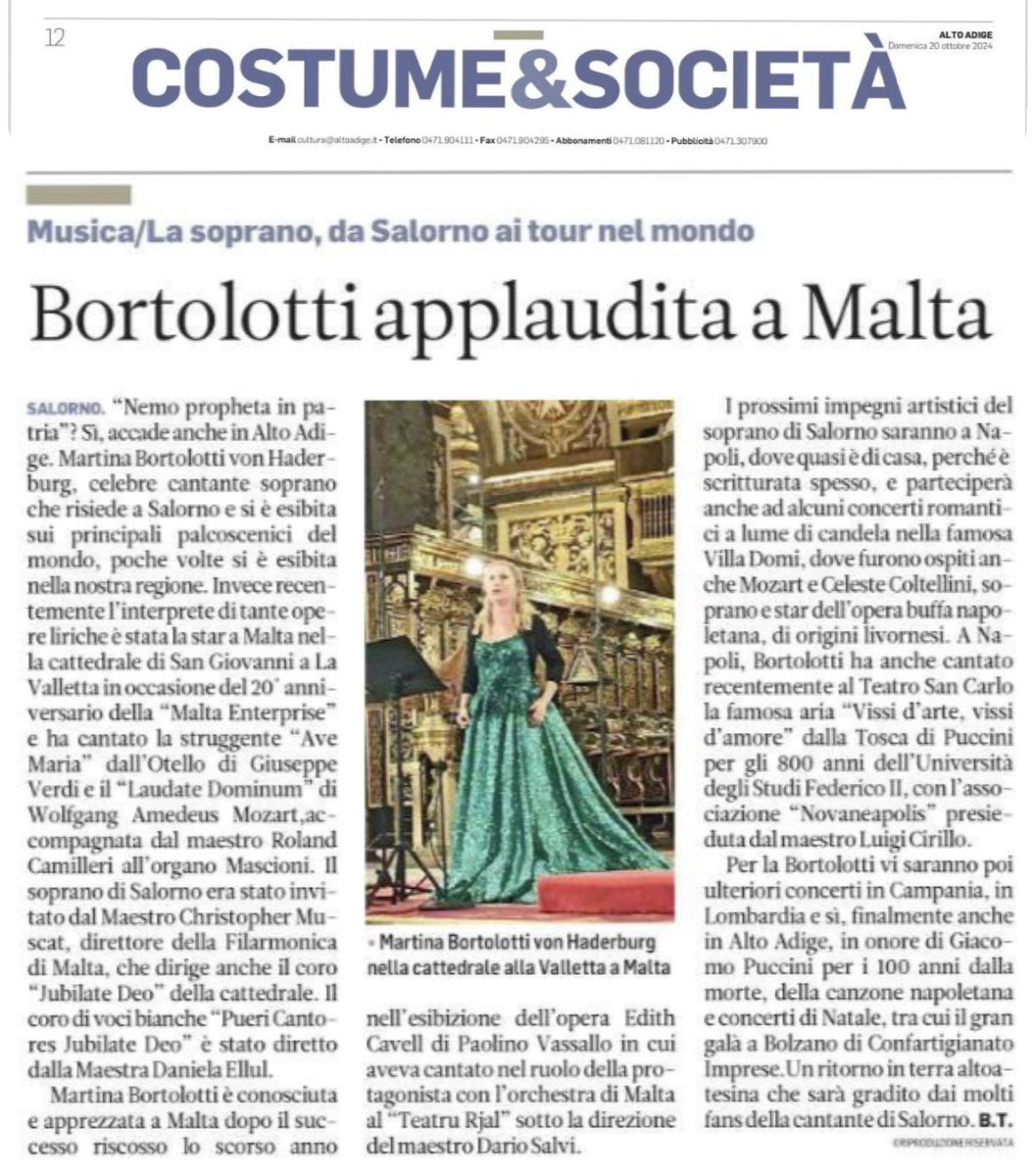Grazie <a href="/alto_adige/">AltoAdige quotidiano</a> 
<a href="/maltaenterprise/">Malta Enterprise</a> <a href="/cmcmuscat/">Christopher Muscat</a>  
#malta #lavalletta #avemaria #laudatedominum #verdi #mozart