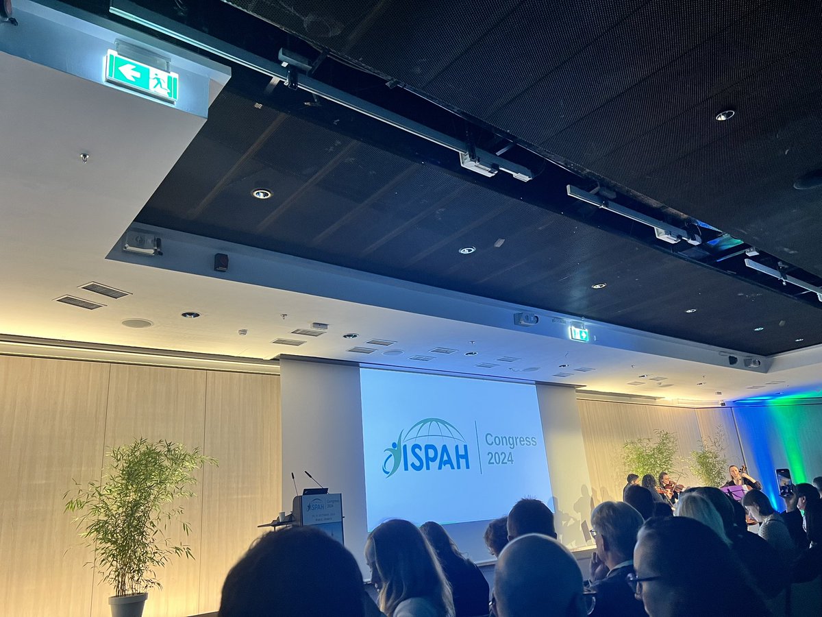 #ISPAH2024 has officially started. Looking forward to hearing a variety of different talks from all over the world over the next 3 days 👩🏼‍🏫
<a href="/ISPAH/">ISPAH</a>