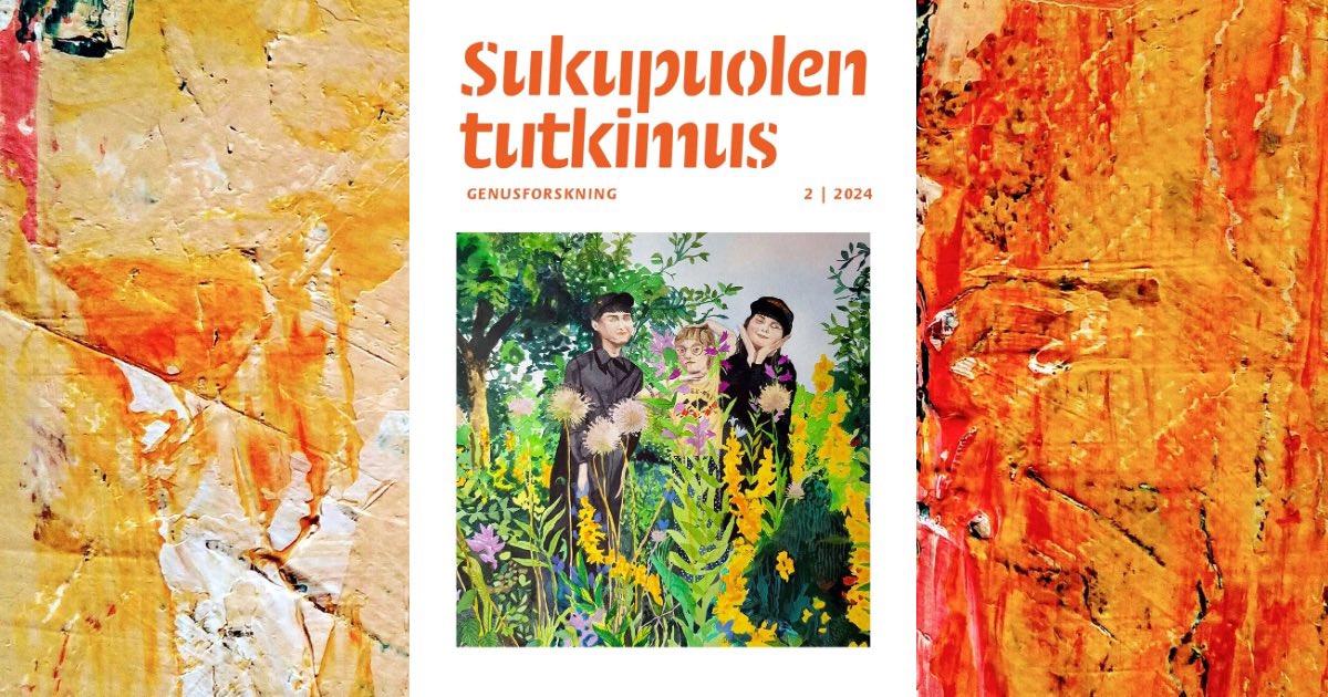 Uusi #sukupuolentutkimuslehti numero onnyt luettavissa! Käy tutustumassa numeroon 2/2024: journal.fi/sukupuolentutk…

#suns #sukupuolentutkimuksenseura #sukupuolentutkimuslehti #tiedelehti #journal #openaccess #sukupuolentutkimus #genusforskning #genderstudies