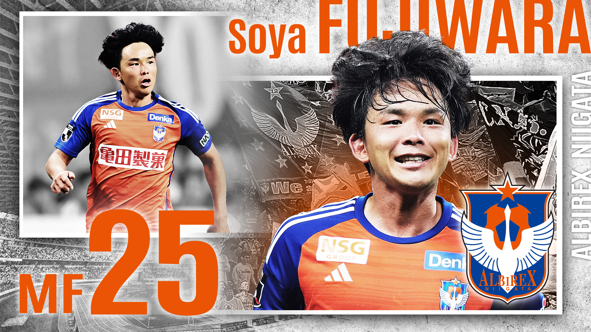 toppsjリーグ 藤原奏哉 25シリアル （アルビレックス新潟