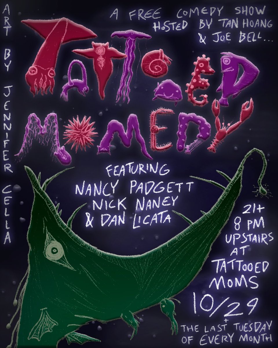 joe bell (@joebeii) on Twitter photo TONIGHT at <a href="/Tmoms/">Tattooed Mom</a> in Philly, it's the show people are calling "good and funny"
with
Nancy Padgett
<a href="/nicknaney/">nick naney</a>
<a href="/danlicatasucks/">Dan Licata</a>
hosted by me and tan! TONIGHT at <a href="/Tmoms/">Tattooed Mom</a> in Philly, it's the show people are calling "good and funny"
with
Nancy Padgett
<a href="/nicknaney/">nick naney</a>
<a href="/danlicatasucks/">Dan Licata</a>
hosted by me and tan!