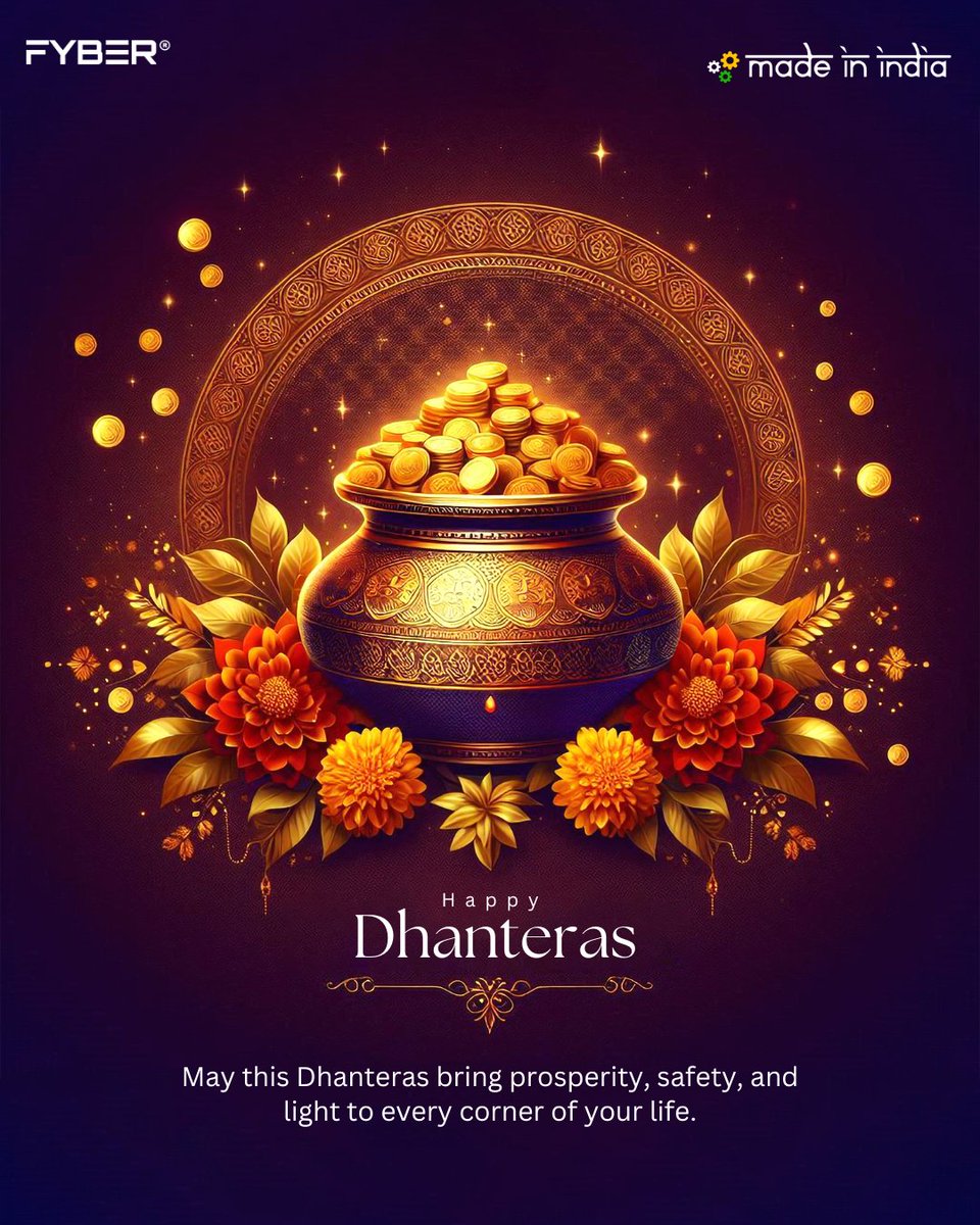 Fyberofficial's tweet image. Wishing you prosperity and protection this #Dhanteras! May your path be illuminated with blessings and your connections be safeguarded with reliability.✨💡

#HappyDhanteras #ProsperityAndProtection #FestiveWishes #FYBER #FYBERPowered #Dhanteras2024