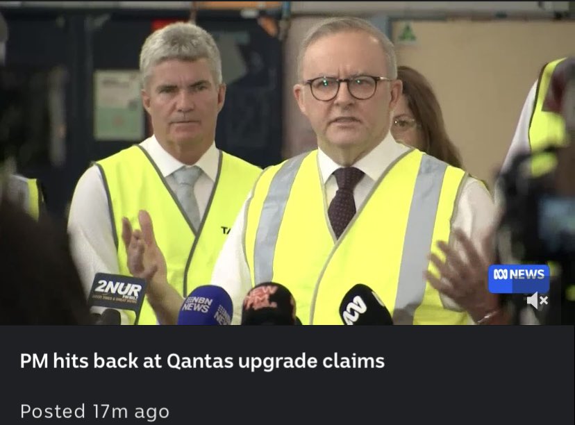 LyndaFrench19's tweet photo. #AlboMP Hits Back at #QANTAS Upgrade Claims #FlightUpgrades
Please Note heavily edited by  @abcnews
Funny how they don’t edit Dutts  #ALP

https://t.co/LmWla5MrQY #auspol https://t.co/mdKKZ8MHET