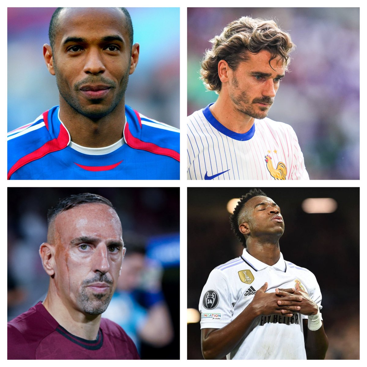 EdwinDHAITI's tweet photo. Comme Thierry Henry, comme Antoine Griezmann, comme Franck Ribery, Junior Vinicius est une victime choisie pour être privée de ce titre honorifique au détriment de son talent par l'équipe de la fièvre du Ballond d'Or qui devient de plus en plus une véritable mascarade médiatique. https://t.co/GiEDVZVgwZ