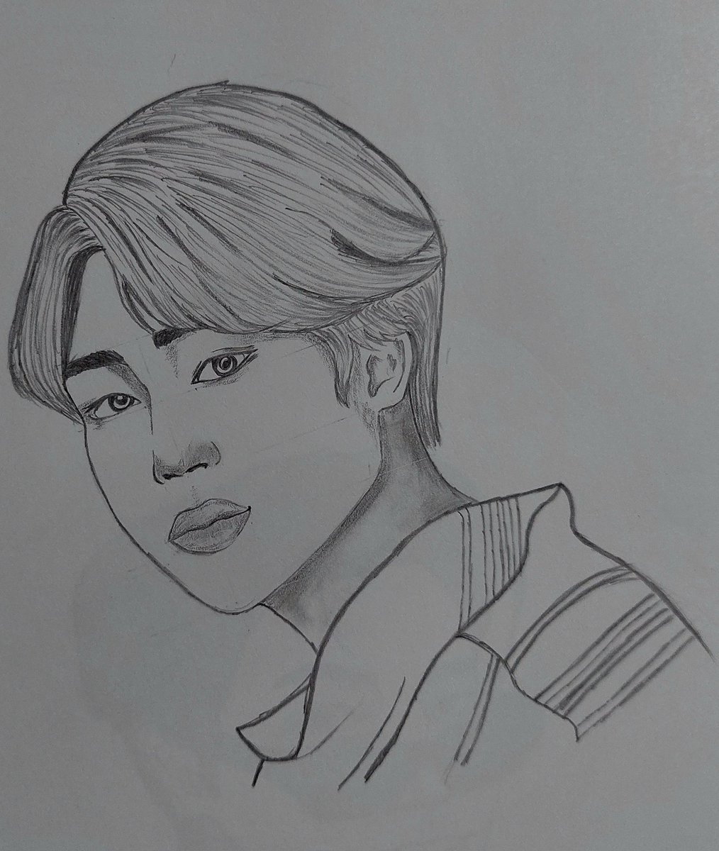 1996_s__'s tweet photo. The first time i started to draw jimin #jin #rm #suga #jhope #jimin #v #jungkook #bts #army #drawing #drawingbts #btsfanart #btsfan #pancildrawing #btsdrawing #kpopfanart #sketch #jimindrawing https://t.co/ohLlYSqkRe