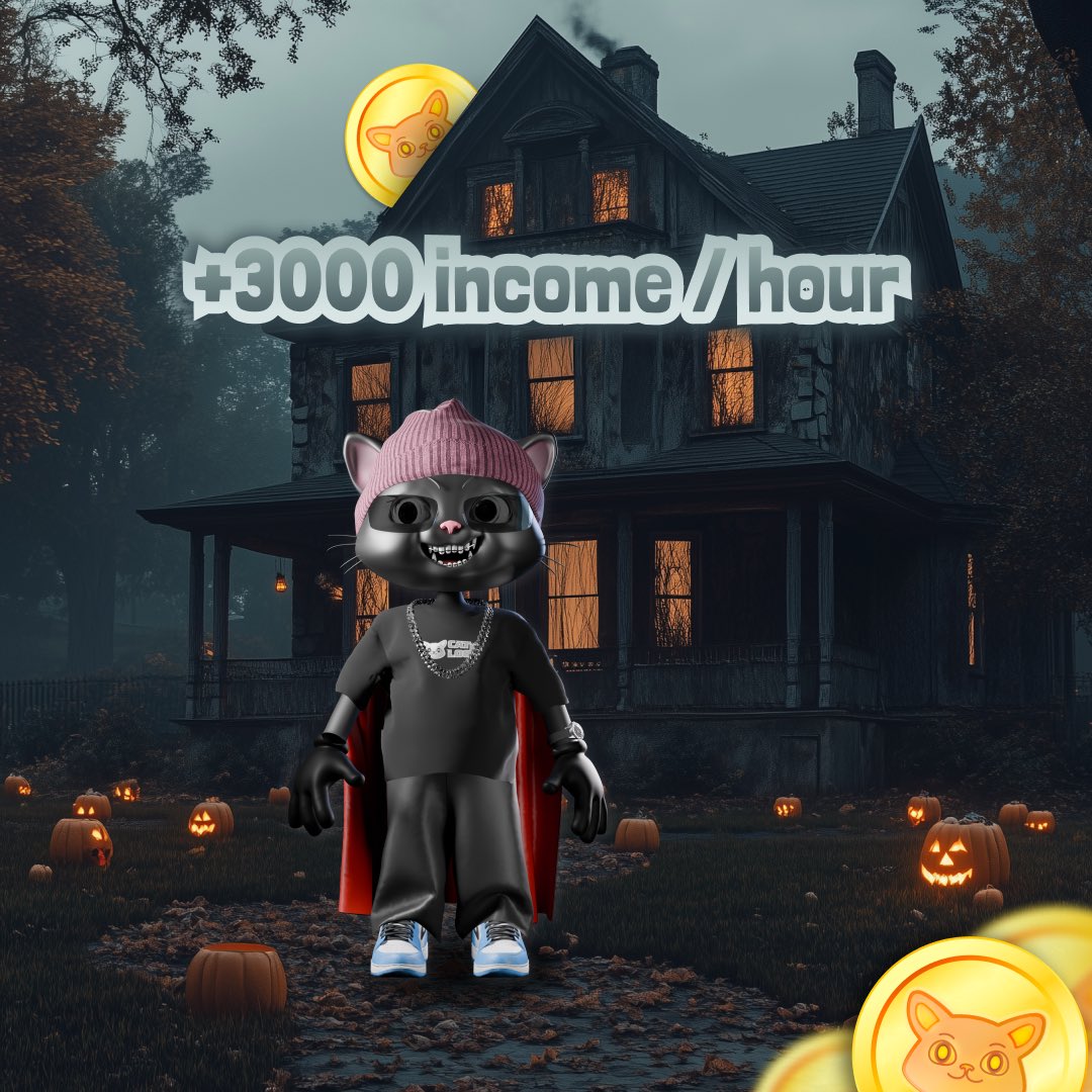 cat_loot's tweet photo. CELEBRATE HELLOWEEN WITH A POWERFUL MINING BOOST! 

In celebration of Halloween, we’ve prepared a special treat – the Dracula Costume!

🎮PLAY: https://t.co/brxPfRttNc

Complete a series of tasks in the Halloween Campaign to unlock this spooky outfit, which grants a massive boost of 3000 🔸CLOOT to your mining speed for 7 days.

‼️Don’t miss out on this exclusive opportunity – grab the Dracula Costume now! 

And don’t forget to show off your cat’s Halloween look to your friends and invite them to join the fun in CatLoot! 👻

Let’s make this Halloween unforgettable together!