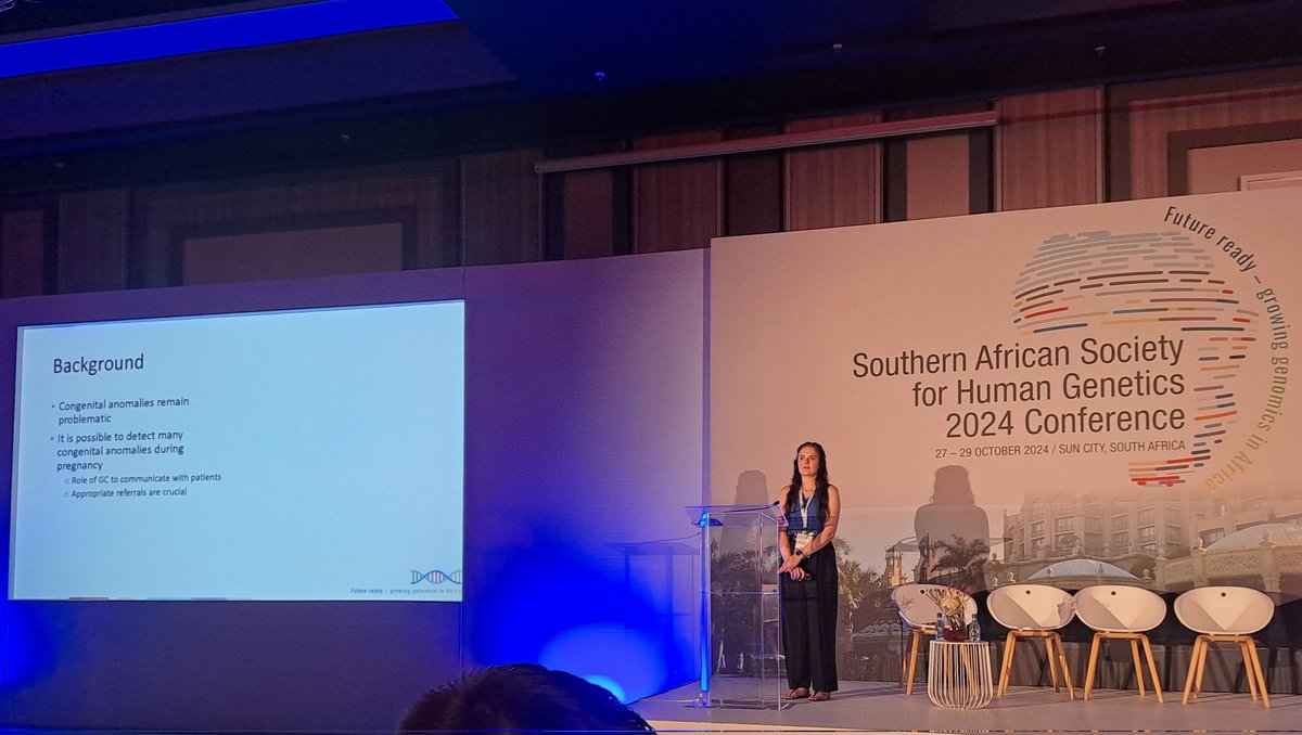 SAHumanGenetics's tweet image. Last day of #SASHGconference2024 kicked off with session 7 - Pathways to Accessible Genomics. Talks from Megan Duvenhage, Nadja Louw, Saara Adam and Kholiwe Ntaita

#SASHG2024 #SUNCITY