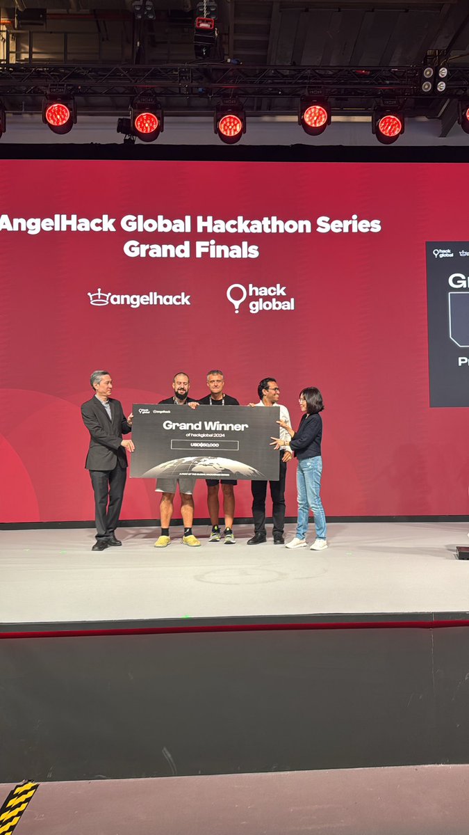 AngelHack's tweet photo. Massive congratulations to our #hackglobal Grand Winners 🏆 It has been an amazing journey with teams from 7 cities across 7 months.
#Hackathon #Tech #TheGlobalHackathonSeries #hackglobal https://t.co/0nypym9ENd
