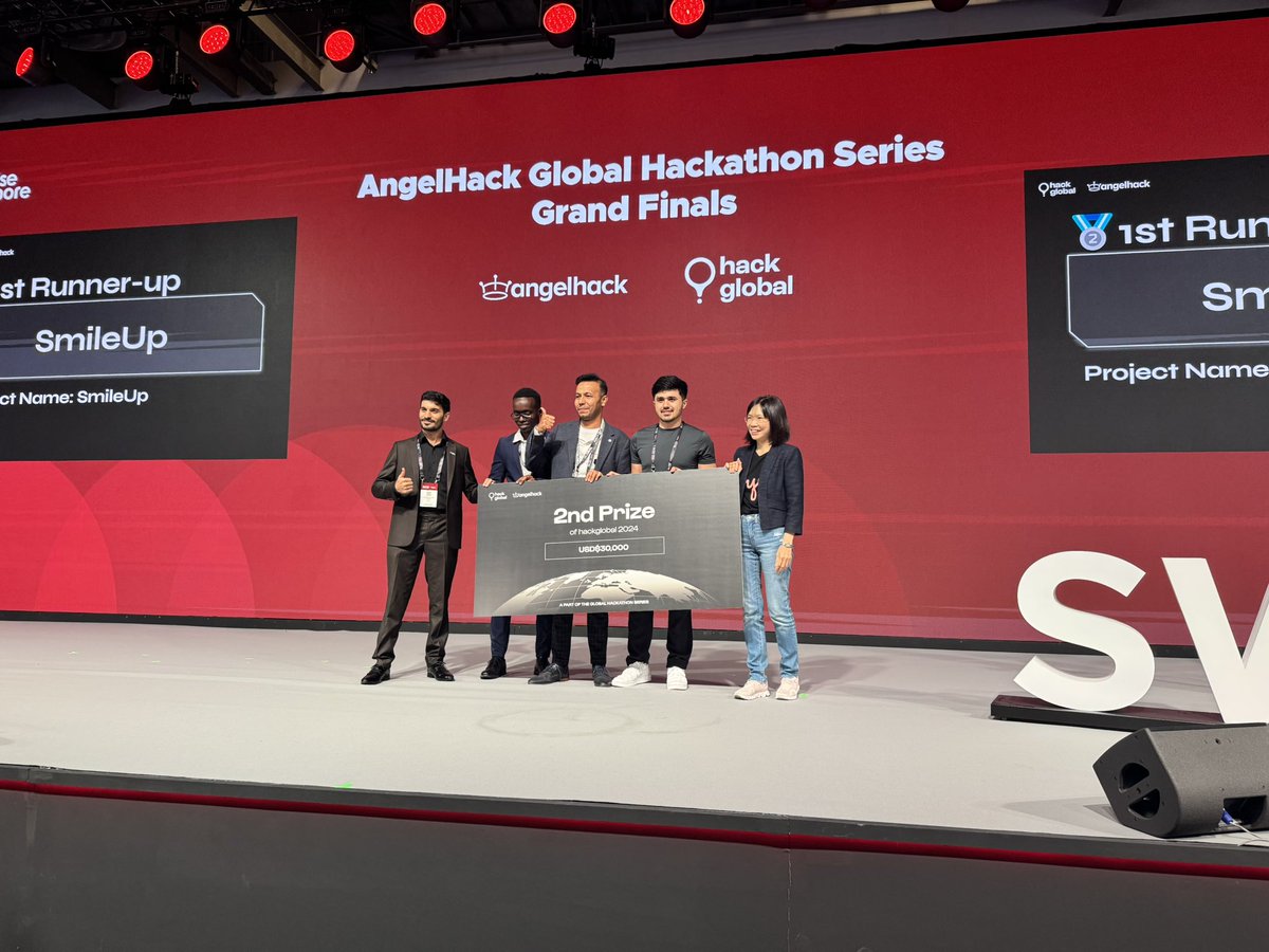 AngelHack's tweet photo. Massive congratulations to our #hackglobal Grand Winners 🏆 It has been an amazing journey with teams from 7 cities across 7 months.
#Hackathon #Tech #TheGlobalHackathonSeries #hackglobal https://t.co/0nypym9ENd