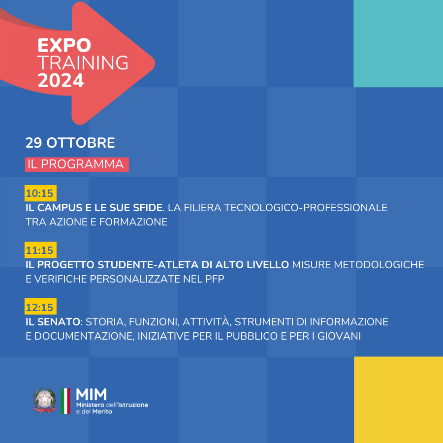 MIsocialTW's tweet photo. Prosegue l’#Expotraining con tanti seminari e workshop nello stand del #MIM!
Qui il programma dell’ultima giornata ▶️ https://t.co/QJ1aNDxFeK https://t.co/E4glWHZt2s