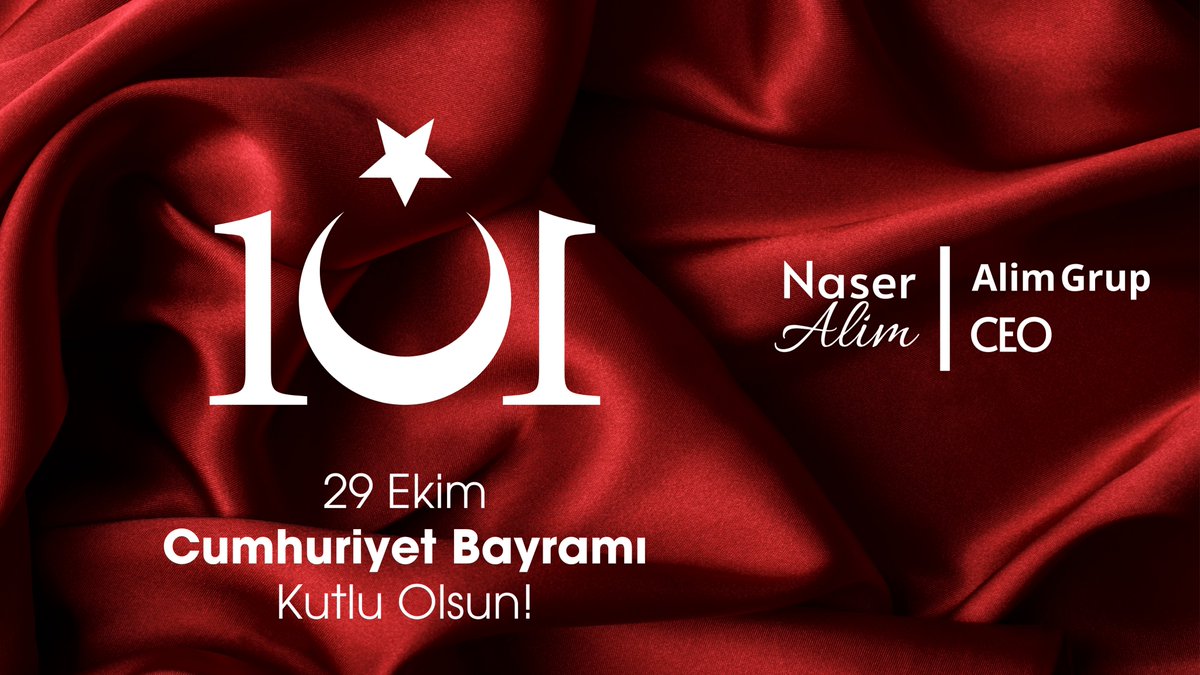 Cumhuriyetin ilanının 101. Yılında Gazi Mustafa Kemal Atatürk’ü, aziz şehitlerimizi ve gazilerimizi saygı ve rahmetle anıyor, Cumhuriyet Bayramınızı en içten dileklerimle kutluyorum.
#Cumhuriyetin101Yılı #29ekimcumhuriyetbayramıkutluolsun