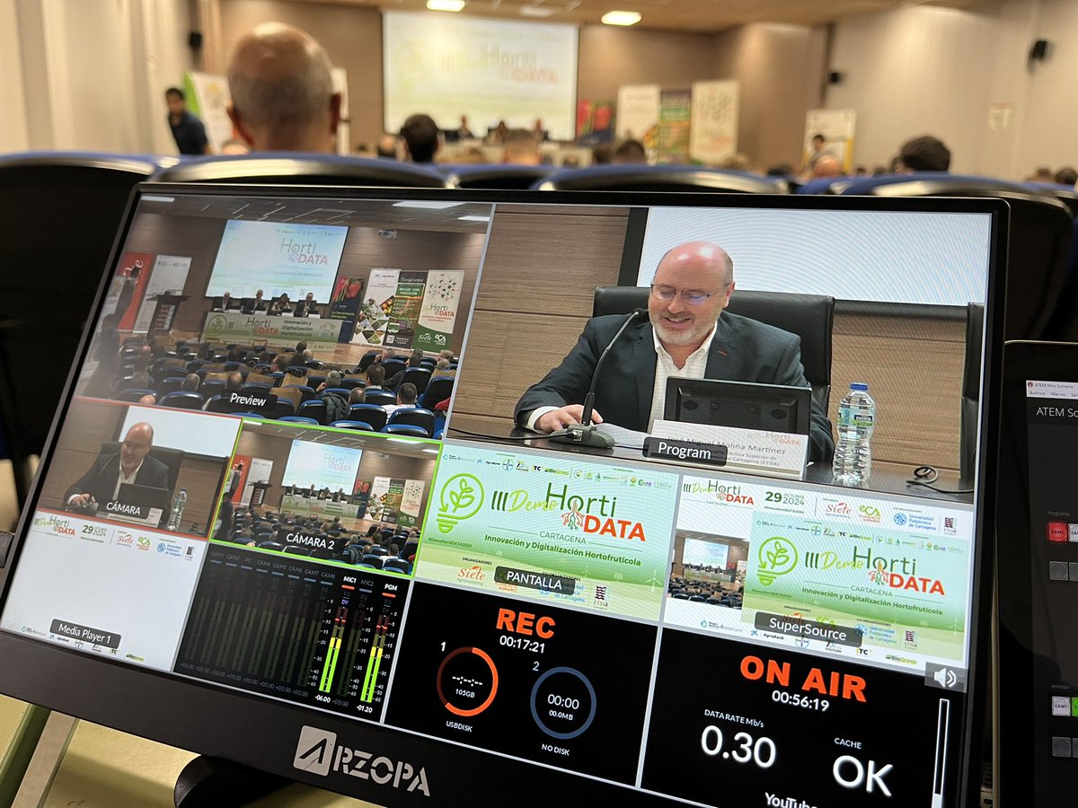 CPCD UPCT (@cpcd_upct) on Twitter photo ➡️ La Escuela Técnica Superior de Ingeniería Agronómica de la <a href="/UPCToficial/">Universidad Politécnica de Cartagena | UPCT</a> acoge el foro HortiDATA sobre digitalización agrícola.
🔴 Puedes seguir el evento en: youtube.com/live/S_L9mfMAu…
#DemoHortiDATA2024 ➡️ La Escuela Técnica Superior de Ingeniería Agronómica de la <a href="/UPCToficial/">Universidad Politécnica de Cartagena | UPCT</a> acoge el foro HortiDATA sobre digitalización agrícola.
🔴 Puedes seguir el evento en: youtube.com/live/S_L9mfMAu…
#DemoHortiDATA2024