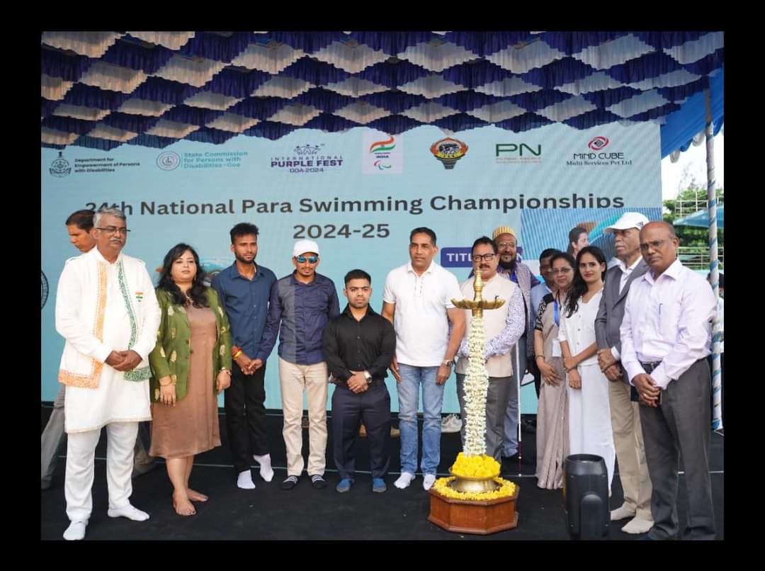 RIMOSAHA1's tweet photo. I’m thrilled to share my experience at the 24th National Para Swimming Championship 2024 in Goa. The event featured over 500 athletes from 28 states and was supported by the Government of Goa, Paralympic India, and the Sports Authority of Goa. https://t.co/vVpk4xVDlY