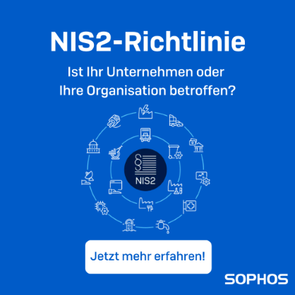 📢 𝐍𝐞𝐮𝐞 𝐂𝐲𝐛𝐞𝐫𝐬𝐢𝐜𝐡𝐞𝐫𝐡𝐞𝐢𝐭𝐬-𝐕𝐨𝐫𝐠𝐚𝐛𝐞𝐧 𝐝𝐮𝐫𝐜𝐡 𝐍𝐈𝐒𝟐: Bis Herbst 2024 umsetzen, um Strafen zu vermeiden.

📅 Jetzt zum Webinar anmelden:  gotowebinar.pulse.ly/qpcnq2s56x

#ALSO #Sophos #cybersecurity #cybersicherheit #NIS2 #Compliance