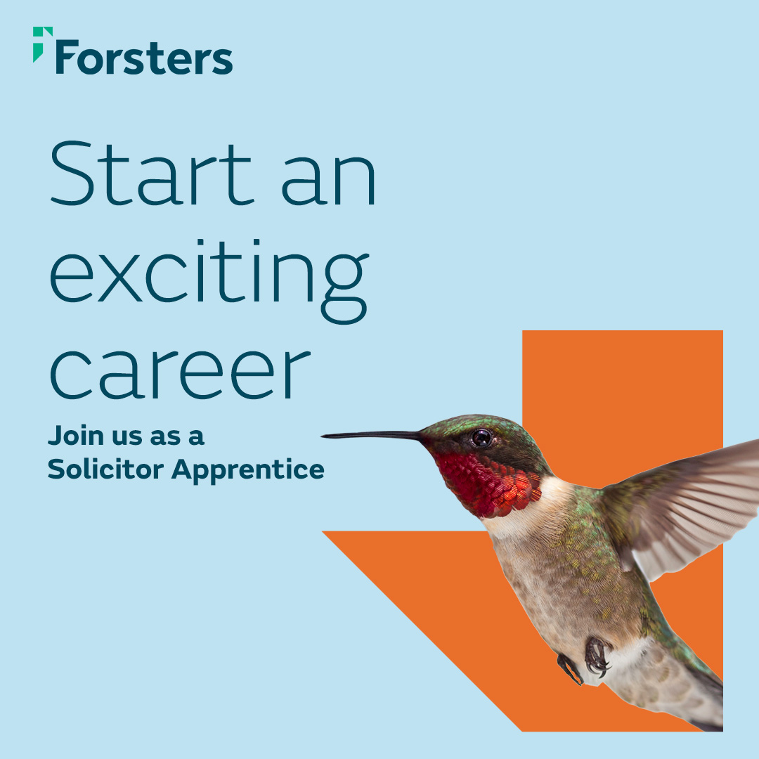 🌟 Finishing A levels and ready to start an exciting career? Join Forsters as a Solicitor Apprentice in September 2025! 🌟

We’re looking for motivated school leavers to join our team, and work toward becoming a fully qualified solicitor with us! forsters.co.uk/early-careers/…
