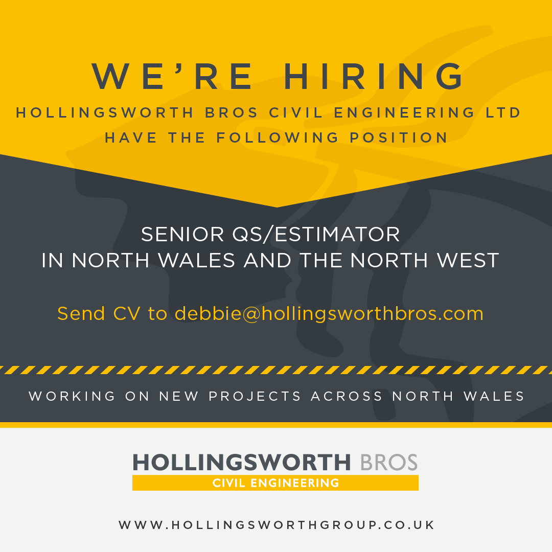 We are hiring

Senior QS/Estimator

✔️ Very Competitive Salary
✔️ Company Car
✔️ Employee-Owned Trust Benefits
✔️ Health Care 
✔️ Pension

Send CV to debbie@hollingsworthbros.com

 #Hiring #QuantitySurveyor #EstimatorJobs #ConstructionCareers #JobOpening #NEC  #ConstructionJobs