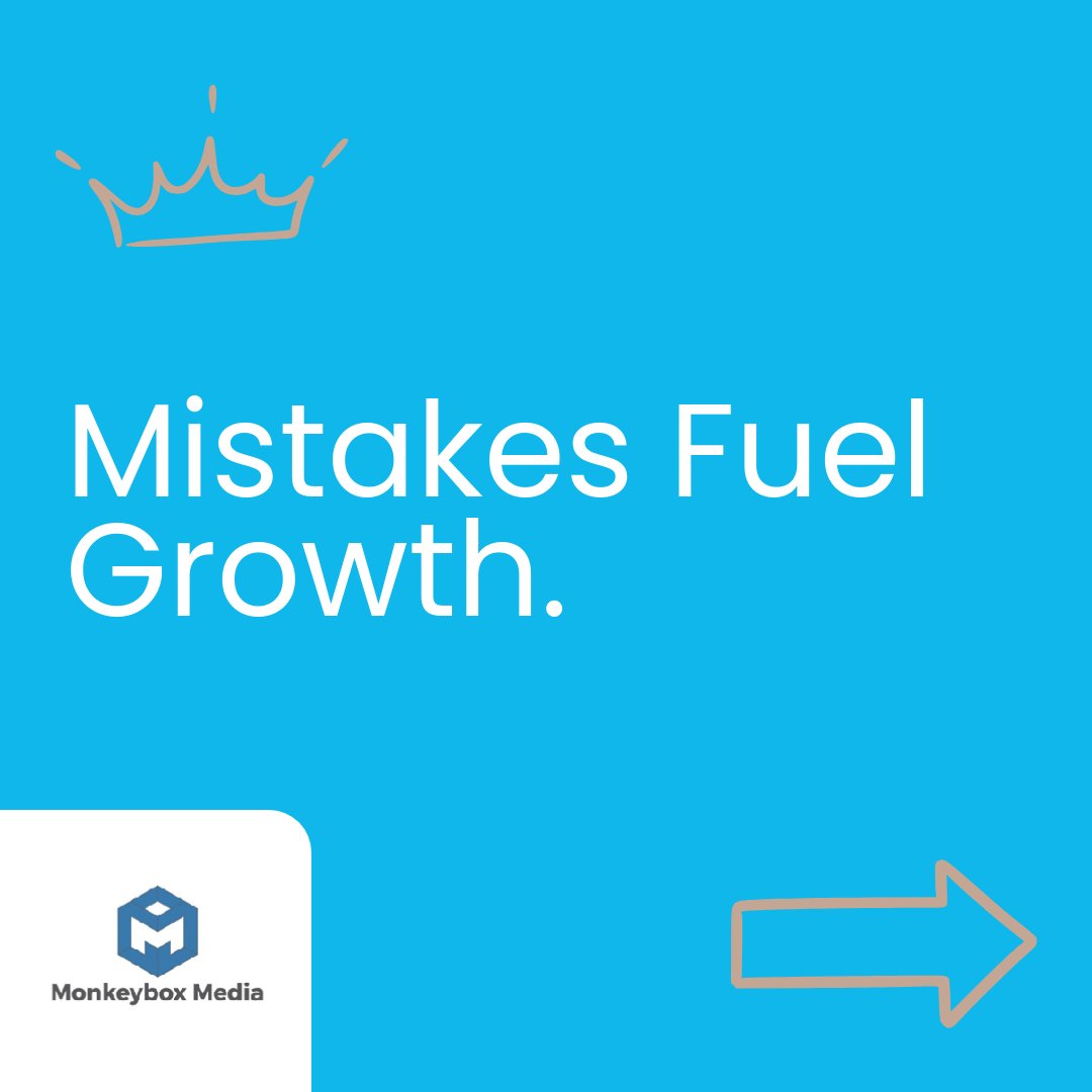 MonkeyboxUK's tweet photo. You’re only ONE mistake away from growth.  

Success in SaaS marketing comes from learning and adapting.
#saas #saasgrowth #B2B https://t.co/ss6xXOTRiw