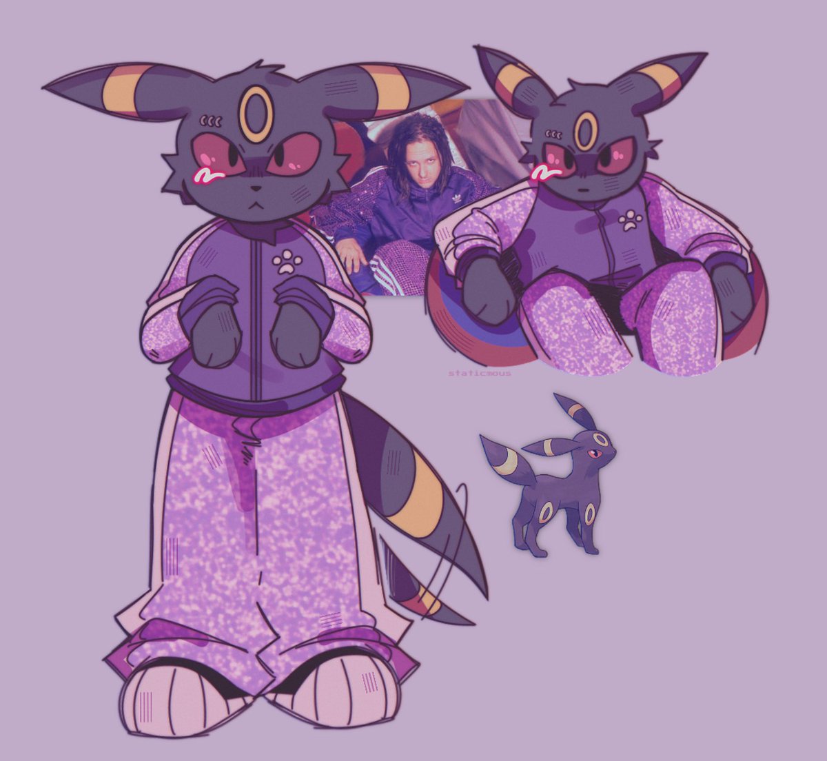 STATICMOUS's tweet image. nu metal umbreon