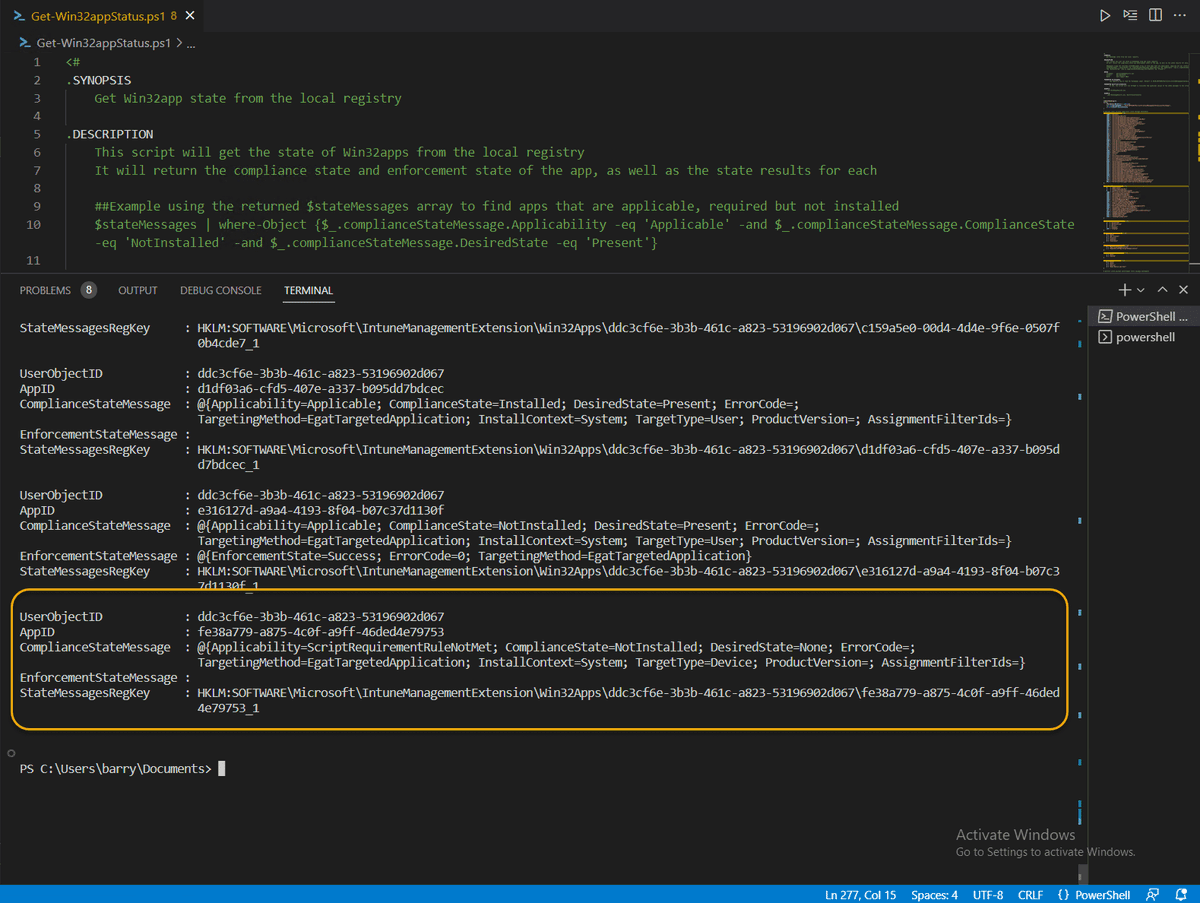 Blog post: Win32 app State Messages Demystified msendpointmgr.com/2023/08/28/win… #Win32Apps #PowerShell