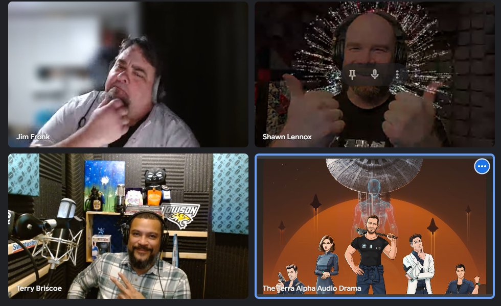 ARC_ProjectHQ's tweet image. We spent yesterday evening with #VoiceActors Terry Briscoe, @JimFronk , and @Garramania! We recorded their lines for one of our vignette scenes, and WOW, What talented VAs and just good people, we had such a great time with them!  #voiceactor #audiodrama #thisisscifi #podcast…