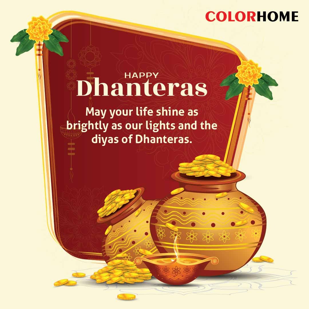 yourcolorhome's tweet photo. Just as our lights light up the room and the diyas of Dhanteras shine brightly, may your life be illuminated with prosperity, joy, and fulfilment on this special occasion. Happy Dhanteras!  
#Colorhome #Homelighting #CampingLight #LEDBulb #Colorbulb #ECommerce #Dhanteras https://t.co/sPMcxdeaQ0