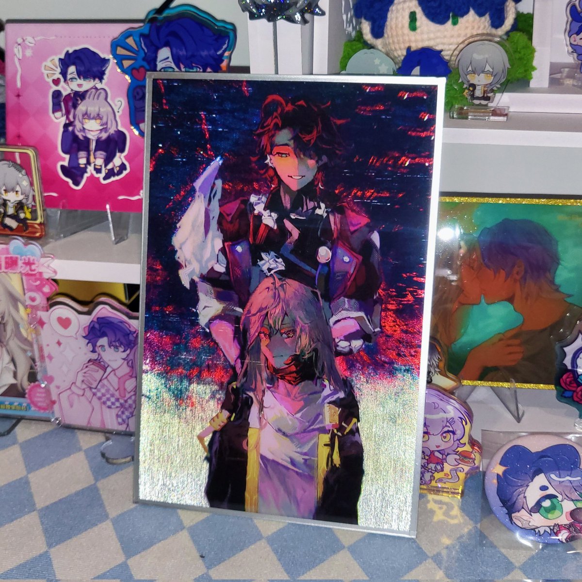 KMei710's tweet photo. Double-flash acrylic shikishi 💣🌟
#サン星 #Sampostelle #Samstelle https://t.co/pVvT5Ft08P