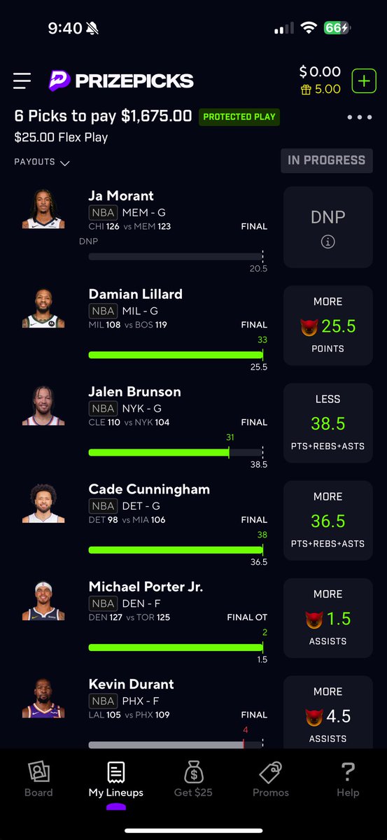 Jagnifficent's tweet photo. @DFFsports Dropped all the way down to a 2.5x win. But a wins a win I guess 😭 https://t.co/j6SmOYTxTw