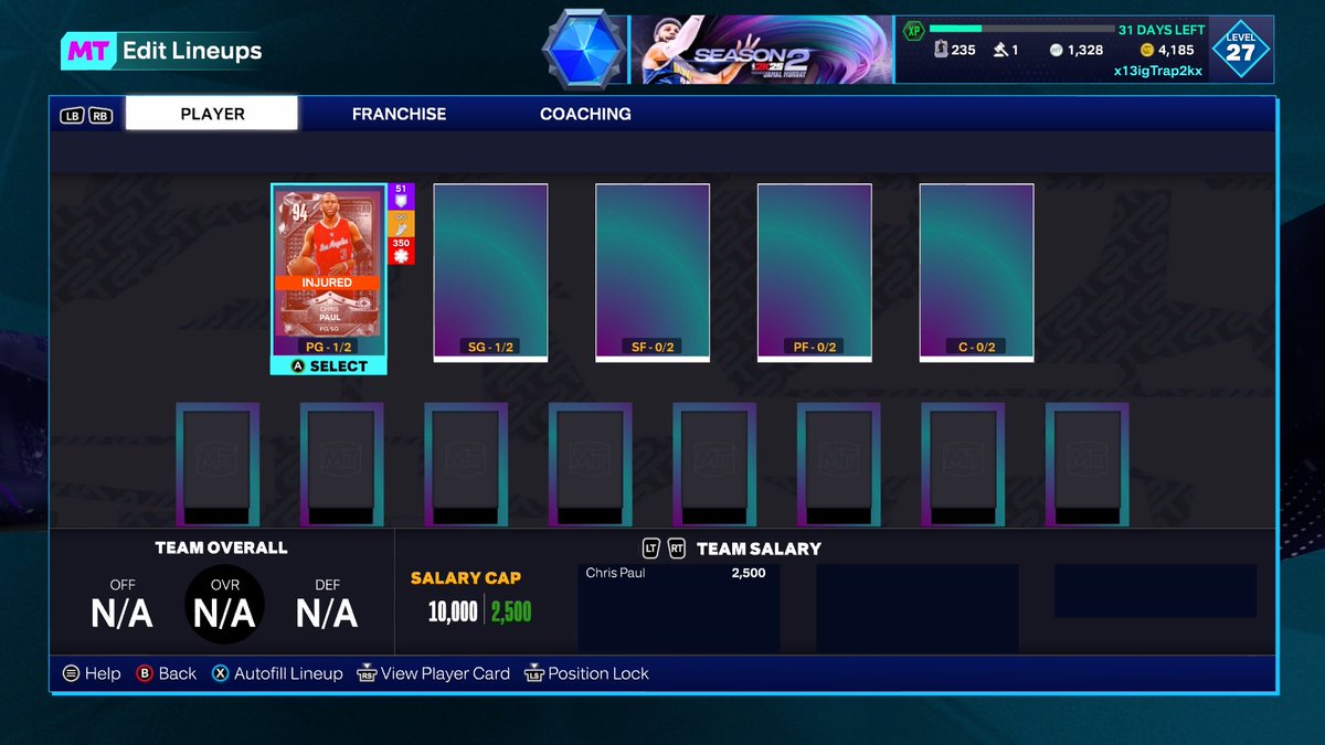 BMB_TRAP's tweet photo. 2 k 4real I just bought this card off the auction waited 20 mins for the card to say 350 games injured 🤕 Fix the game please https://t.co/qsjO2H3TXj
