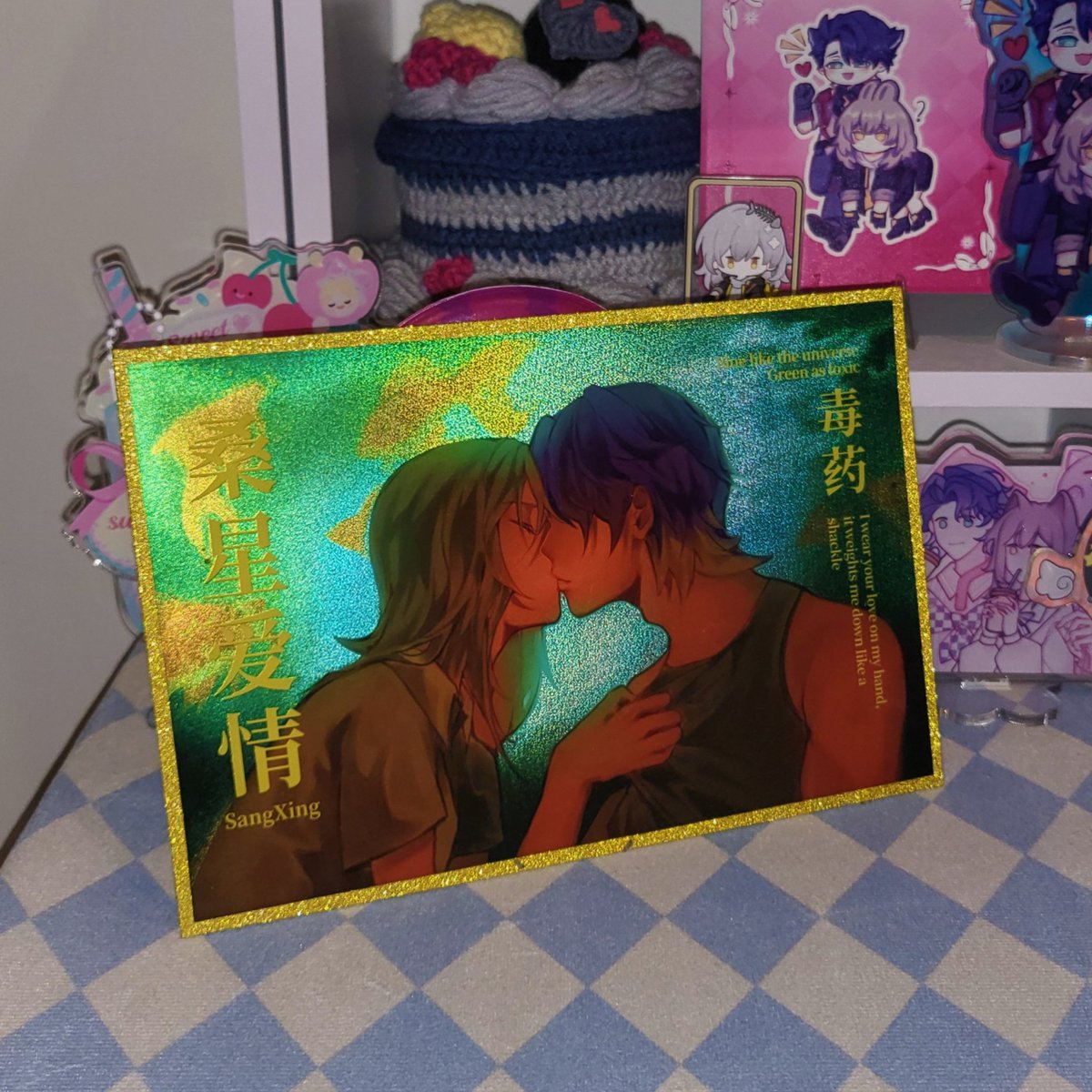KMei710's tweet photo. Double-flash acrylic shikishi 💣🌟
#サン星 #Sampostelle #Samstelle https://t.co/pVvT5Ft08P