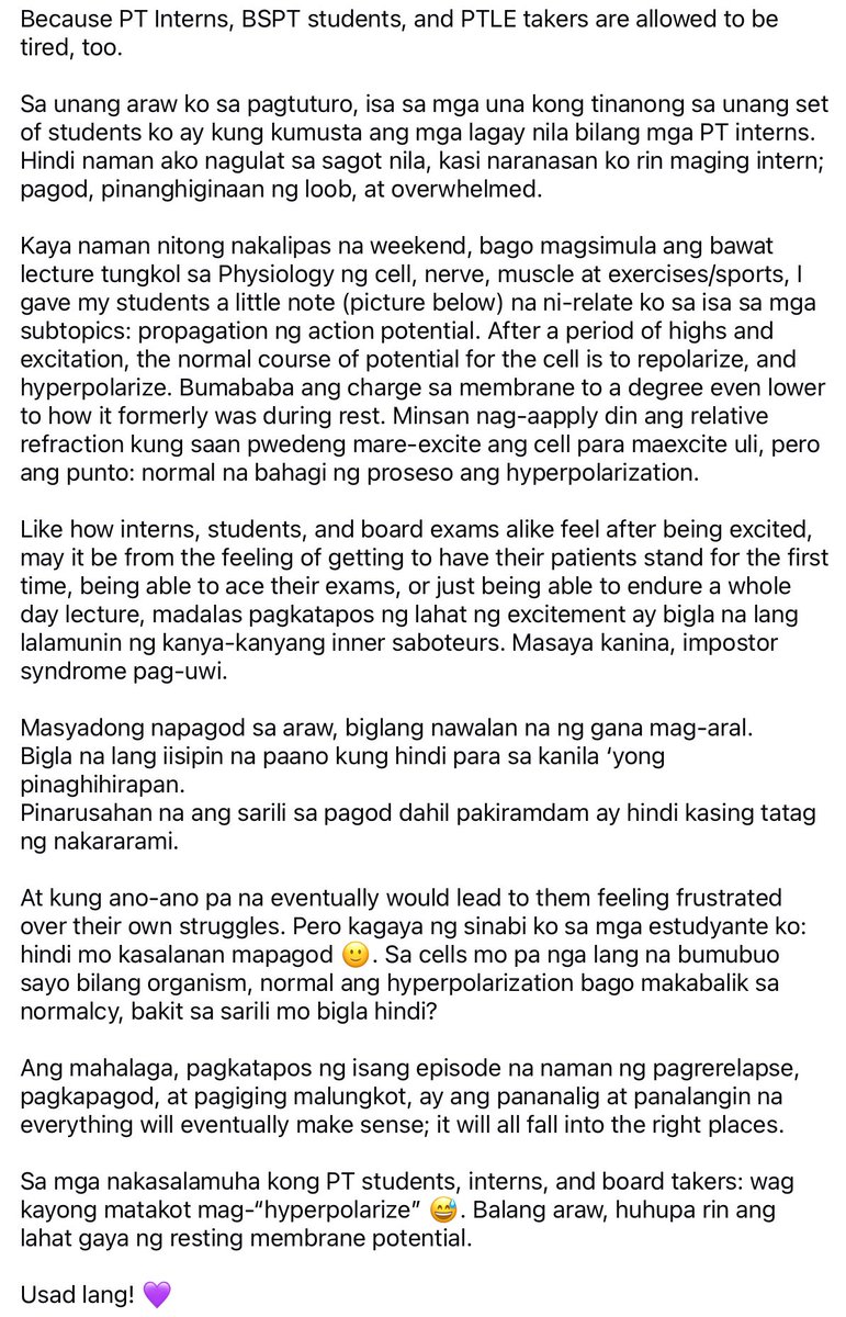 _mrqzemman's tweet photo. Before the start of my review lectures last weekend, I gave my students a little note. 

True enough, it’s always the littlest of gestures that matter sa mga students, lalo na in times of struggle. https://t.co/XETl5t7yhW